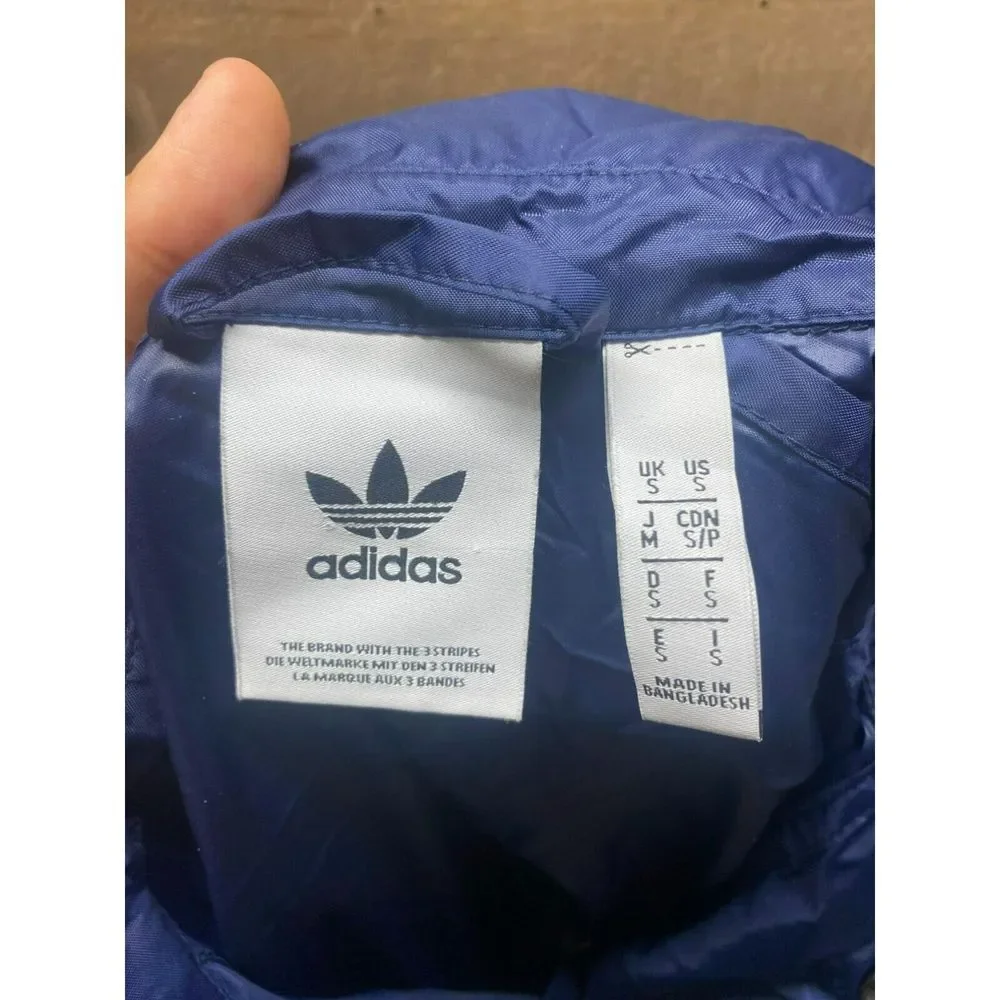 Adidas Men's‎ Button Up Windbreaker Jacket Size Small